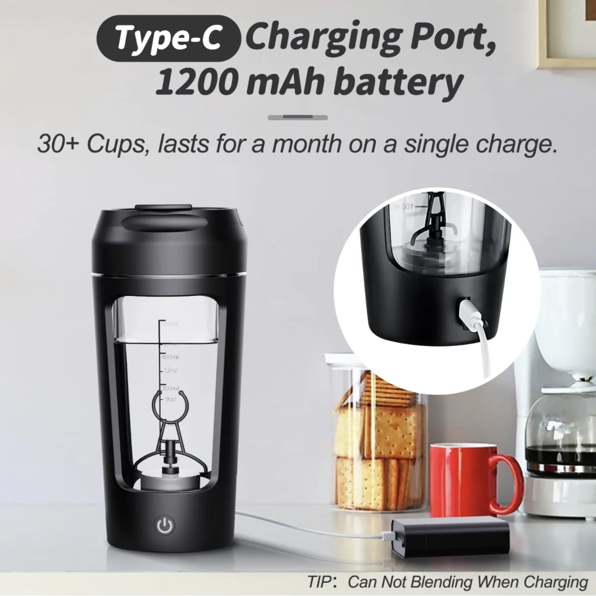 650Ml USB Electric Portable Whey Protein Shaker Bottle Fully Automatic Stirring Cup Rechargeable Gym BA Free Cocktail Blend